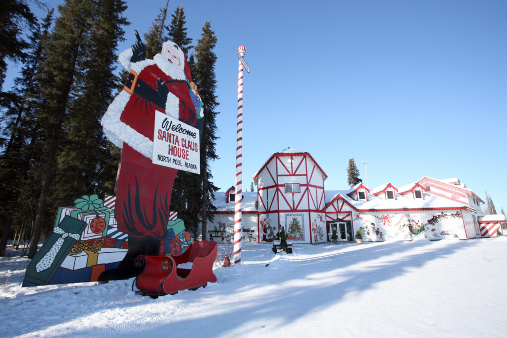 Add North Pole, Alaska, to your list of Christmas getaway ideas.