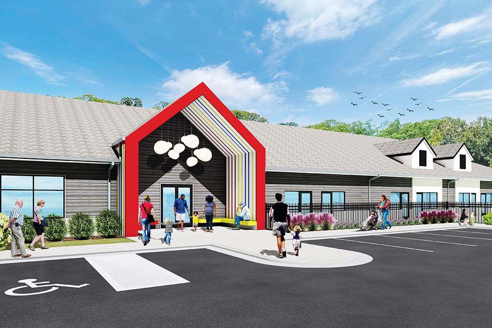 rendering of Centers for Thriving Children