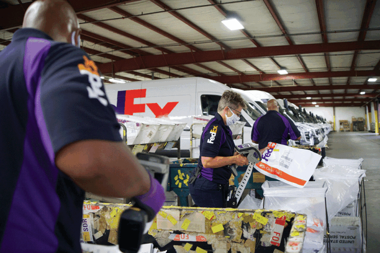 FedEx workers