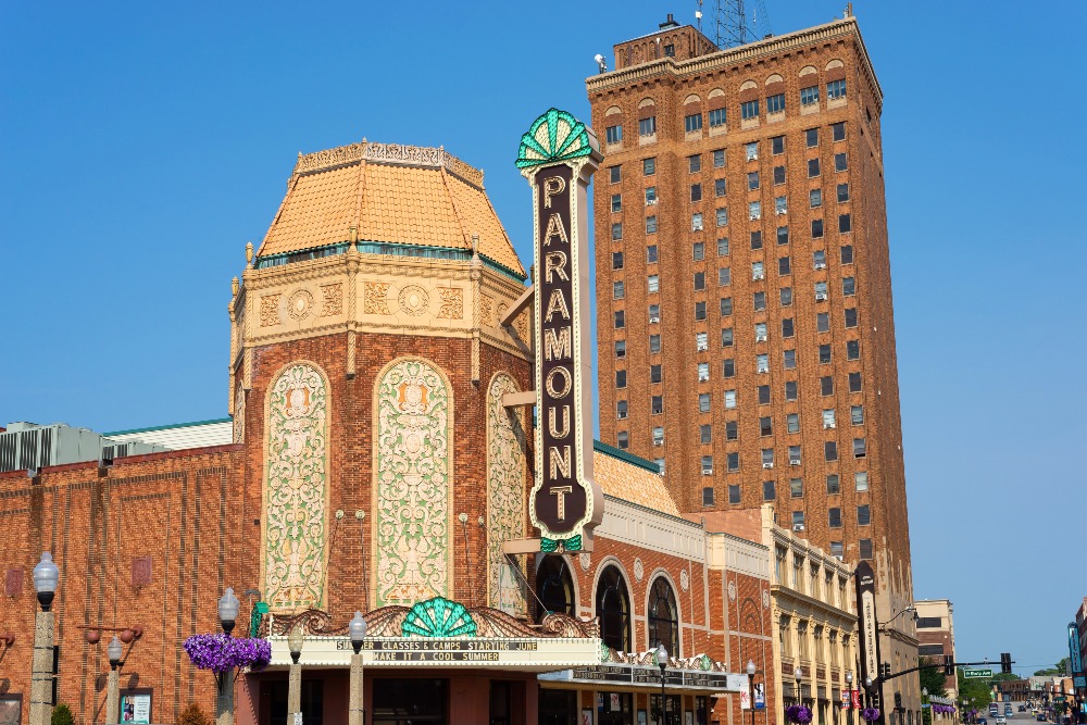 The historic Paramount Theatre