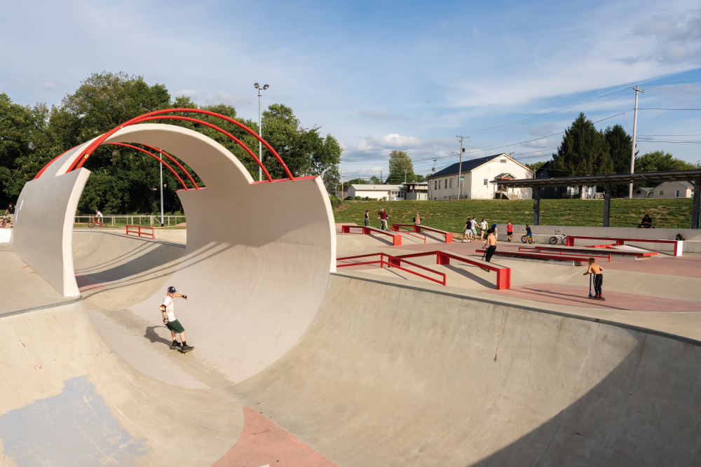 Everett Park in Newark, Ohio