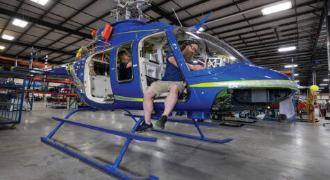 Bell provides an immersive environment where students are able to work directly with cutting-edge aircraft.