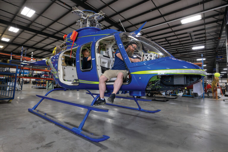Bell provides an immersive environment where students are able to work directly with cutting-edge aircraft.