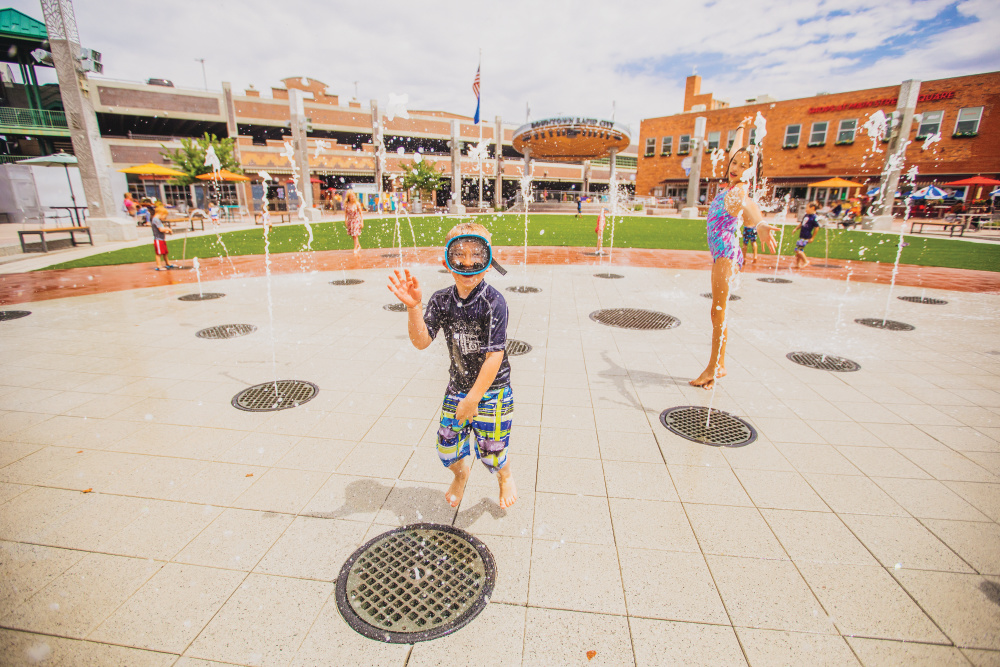 Main Street Square Fountains in Downtown Rapid City