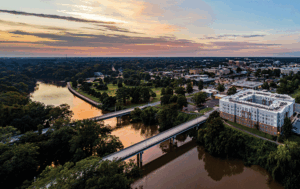 Aerial view of Greenville, NC