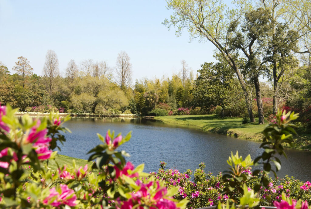 Lake at Bellingrath Gardens in Mobile, Alabama