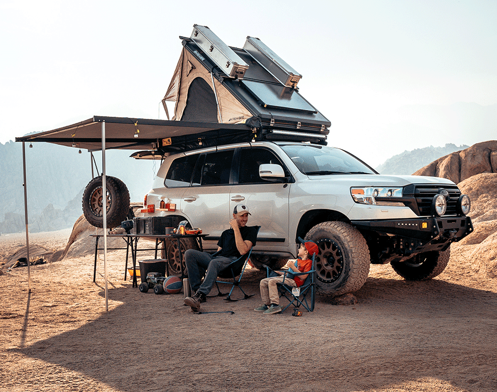 Spirit of 1876's specialty is vehicle rooftop tents.