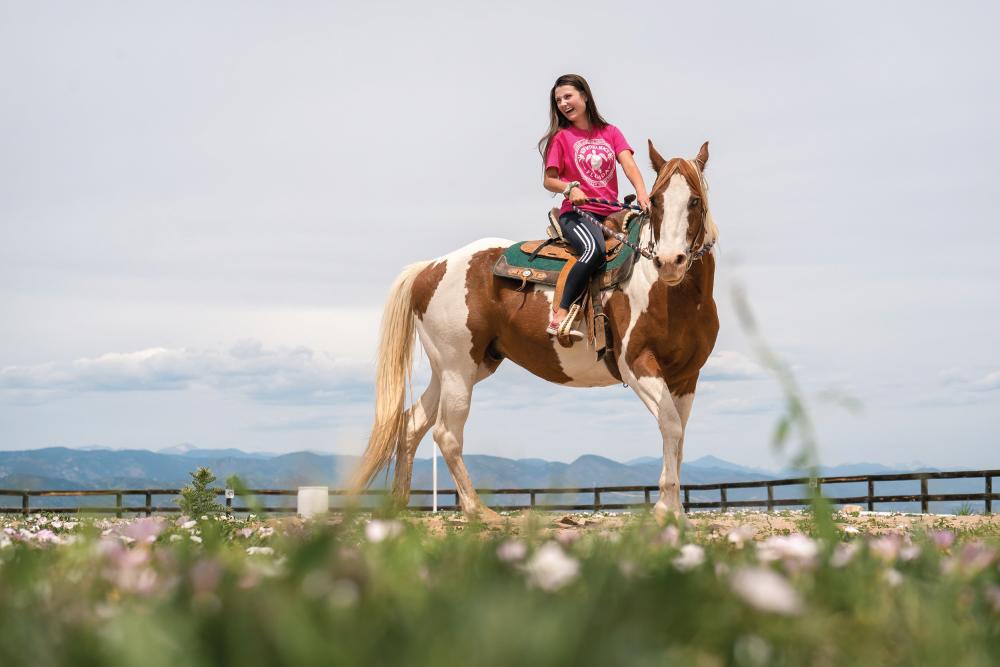 woman on horseback