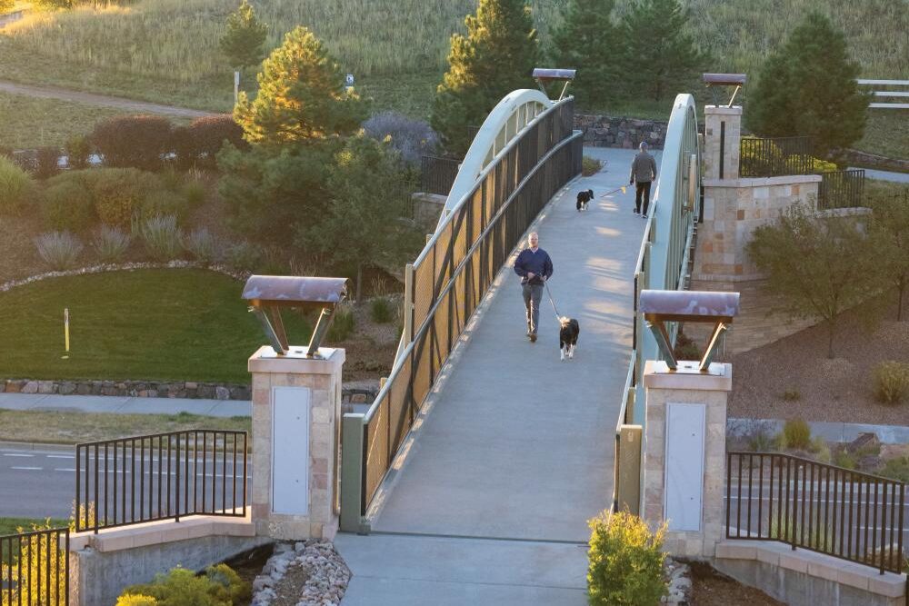 A bridge leads to Quary Mesa Open Space in Castle Rock, Colorado. ©Journal Communications/Jeff Adkins
