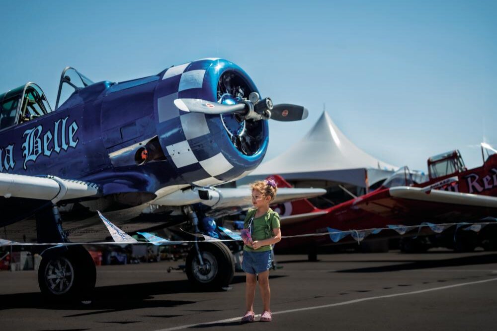 The National Championship Air Races and Air Show is held annually in Roswell, NM.