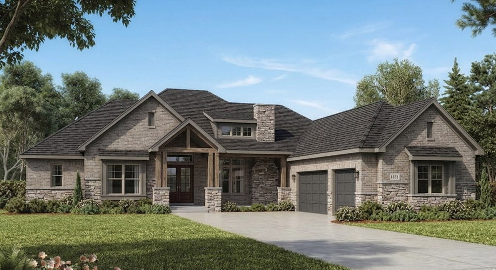 A home in the Canyon Lake neighborhood in Shawnee, KS