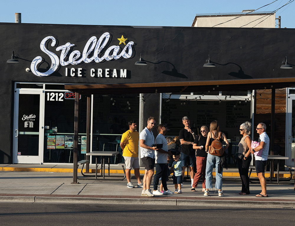 Stella’s Ice Cream in downtown Nampa, ID