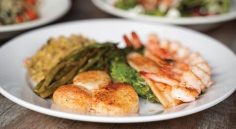 A seafood dish from Freemason Abbey