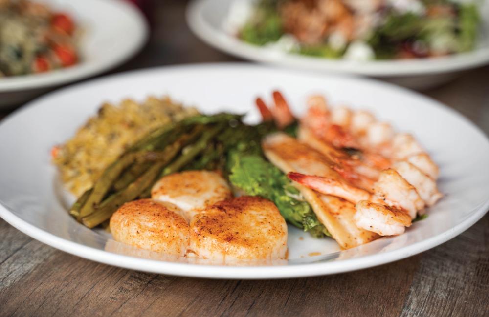 A seafood dish from Freemason Abbey