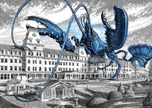 Bill Paarlberg Famous Monsters of Portsmouth NH art print.
