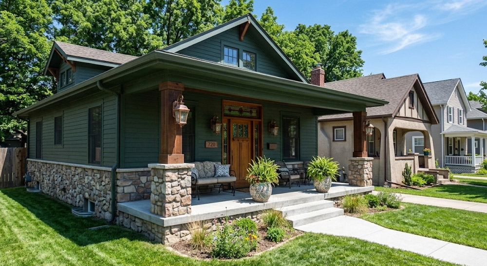 A home in the Armourdale neighborhood in Kansas City, KS