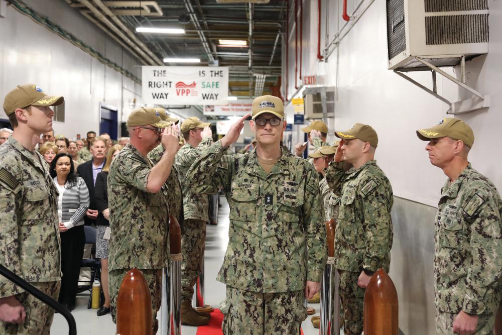 Naval Station Norfolk, VA - Rear Adm. Dan Lannamann relieved Rear Adm. William Greene as Commander, Navy Regional Maintenance Center (CNRMC) at Naval Station Norfolk, Virginia, during a ceremony presided over by Vice Adm. James P. Downey, commander, Naval Sea Systems Command (NAVSEA), March 12. This formal return to separate leadership enables the CNRMC commander to focus on initiatives and actions to optimize readiness generation, a key line of effort in NAVSEA's Enterprise Strategy.