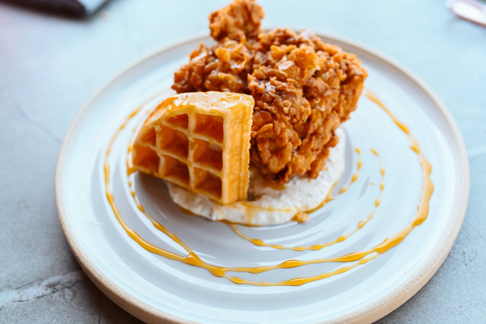 Chicken & Waffles at Rosemary Beach, Pescado 30a