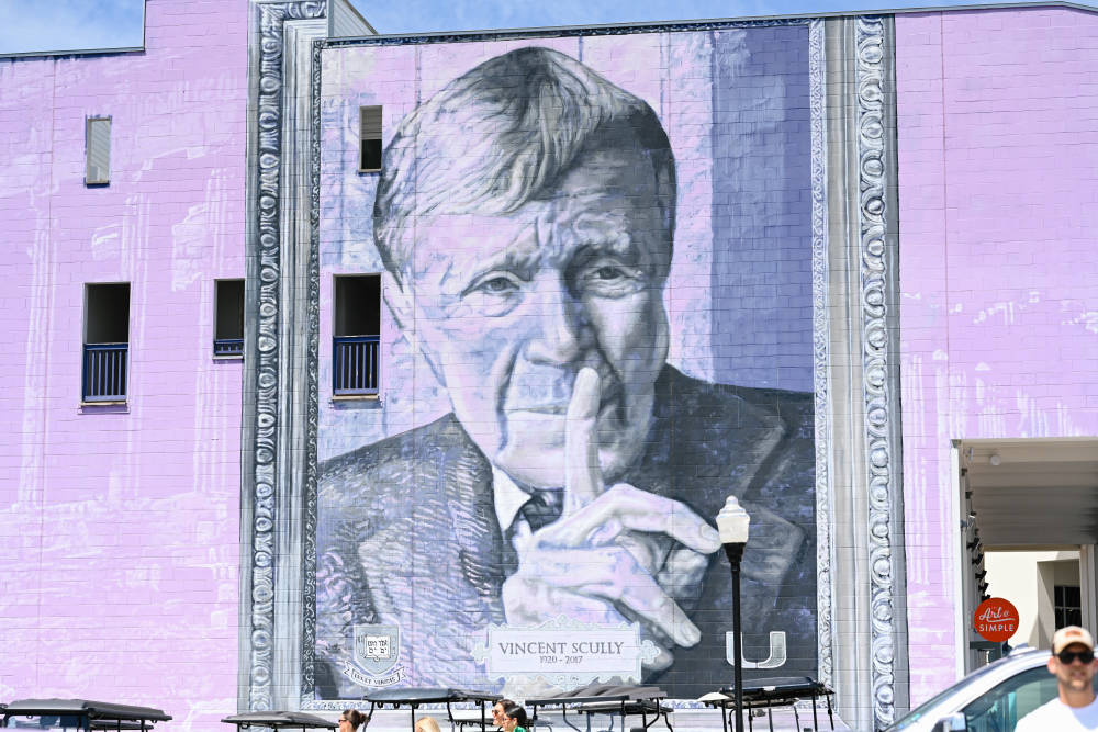 The Vincent Scully mural in Seaside, FL