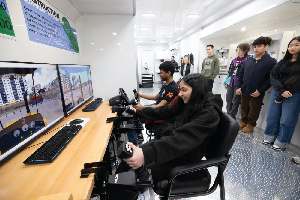 Students at Whitworth- Buchanan Middle School learn STEM skills in a mobile lab.
