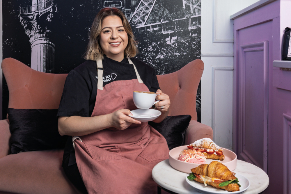 Owner Jasmin Gonzalez inside Viva La Fresa in Smyrna, TN