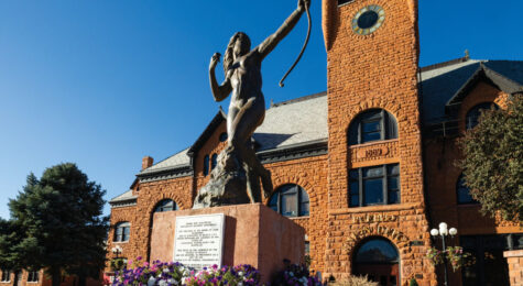 The Pueblo Union Depot, which now operates as a museum, is a former passenger train station built in 1889.