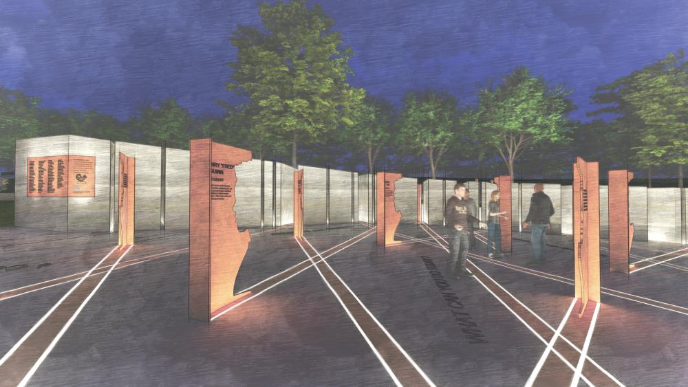 A rendering of the monument