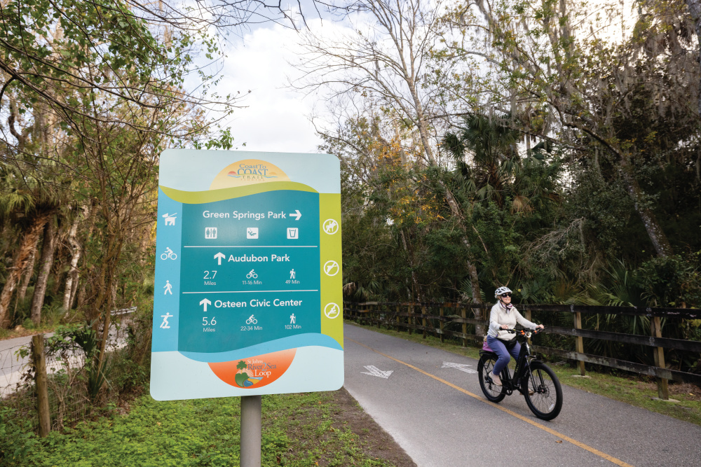 Enjoy a great system of paved trails in the region.