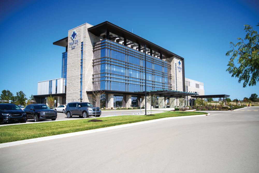 Marion Health East is a 100,000-square-foot health care facility on a 100-plus-acre campus in Gas City.