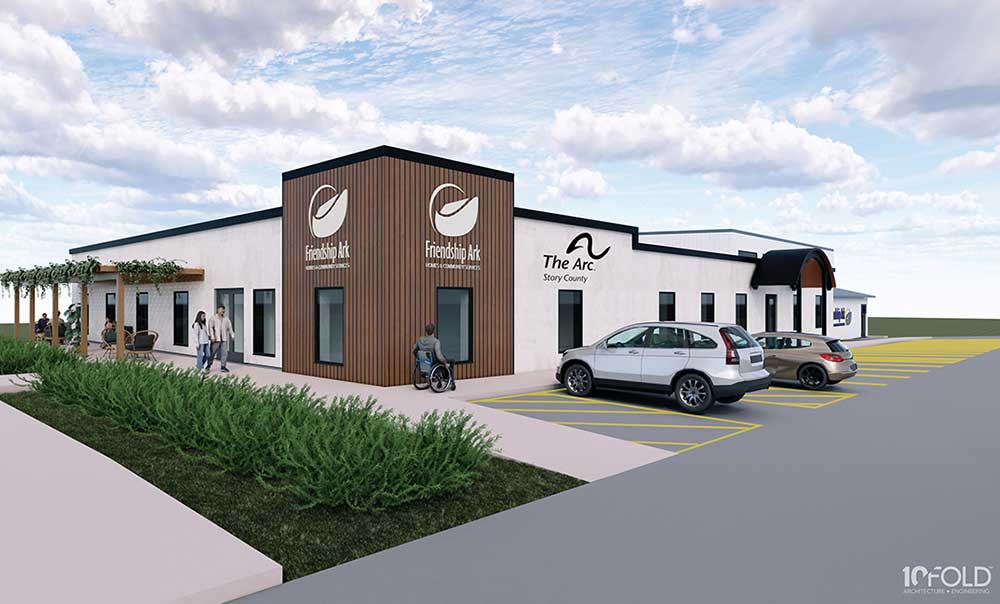 Exterior rendering of Friendship Ark in the Greater Ames, IA, region.