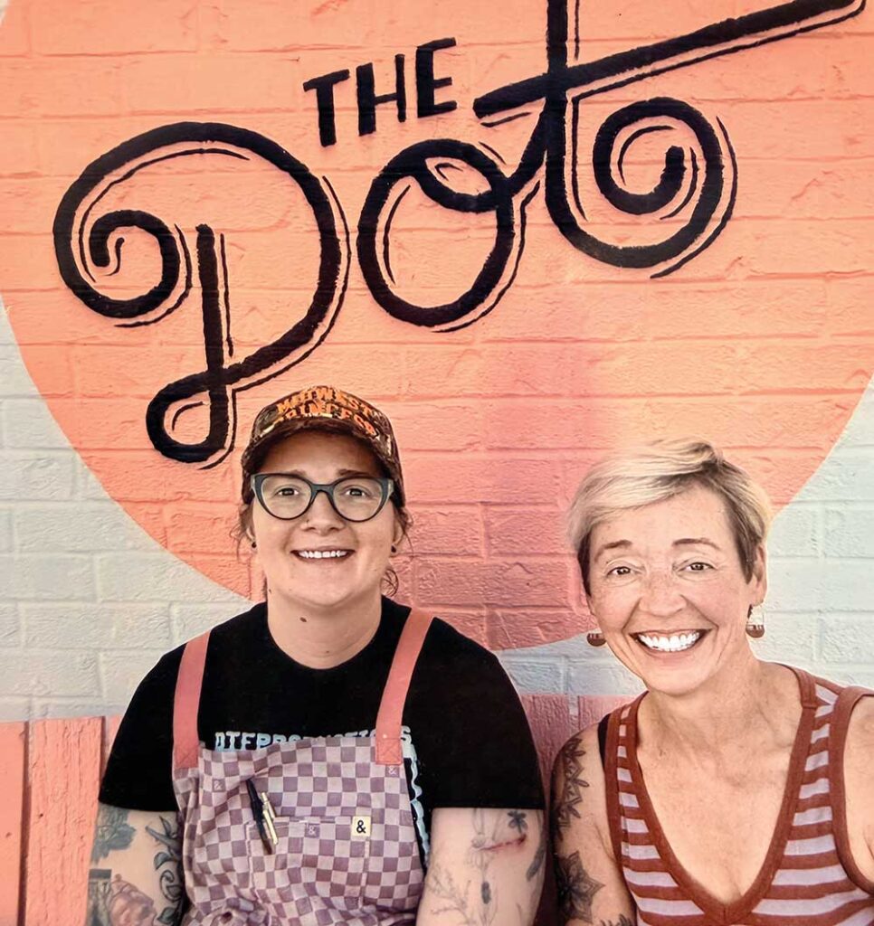 Dawn Budd Molly Kardelis owners of The Dot restaurant Ames Iowa.