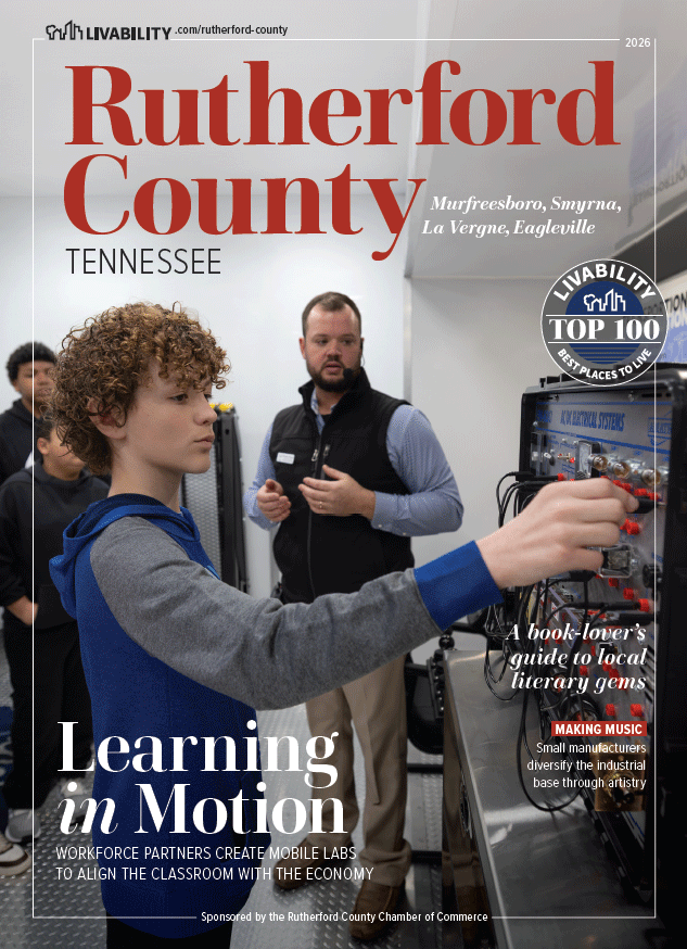 2026 Livability Rutherford County, Tennessee, magazine cover