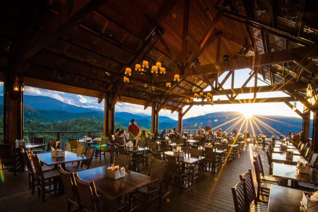 Sunset dining at Smokehouse Restaurant