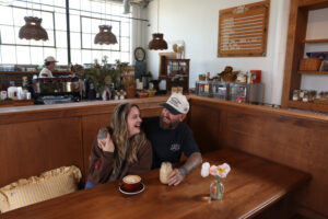 Joshua James and Savannah Starr are the owners of Hank's Coffee Station in Columbia, Tennessee.