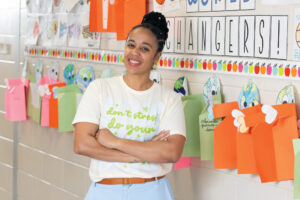 Teacher Jade Thomas co-founded the Military Kids Club at Lake Joy Elementary School.