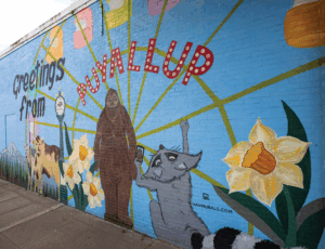 Greetings from Puyallup mural in Puyallup, WA