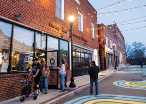 Thirsty Souls Community Brewing on Market Street in downtown Mount Airy, NC.