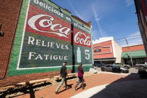 Murals in downtown Mount Airy, NC.