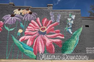 Murals in downtown Mount Airy.
