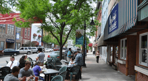 View of downtown Mt. Pleasant, MI