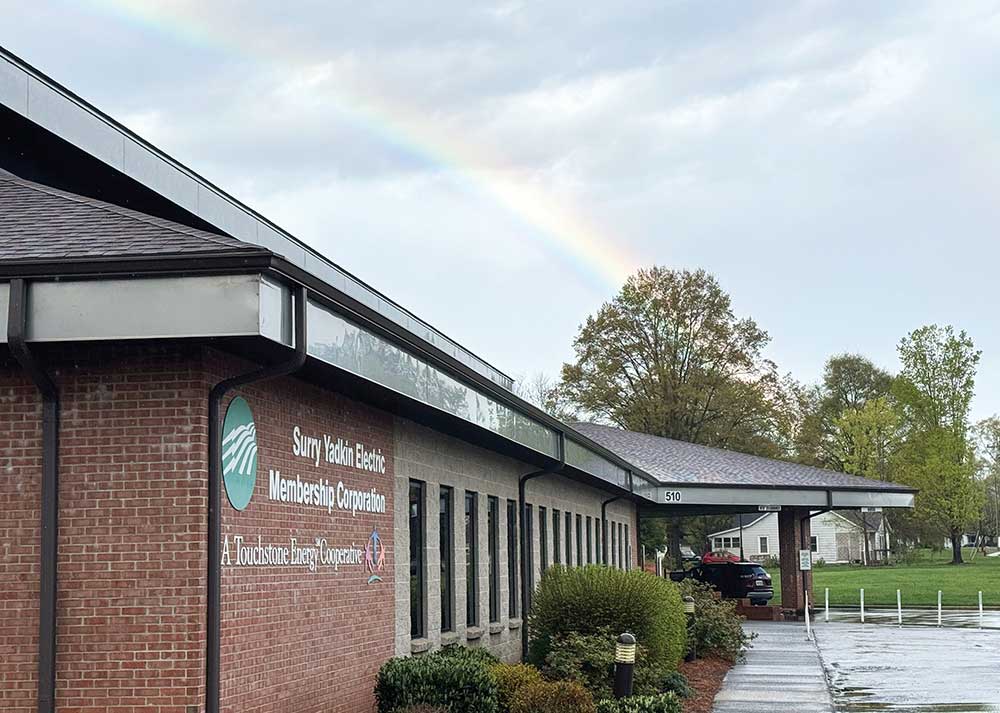 Exterior of Surry-Yadkin Electric Membership Corporation in Surry County, NC.