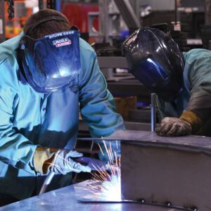 Employees work at the Altec site in Mount Airy, NC.