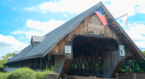 Covered bridge in Frankenmuth, MI
