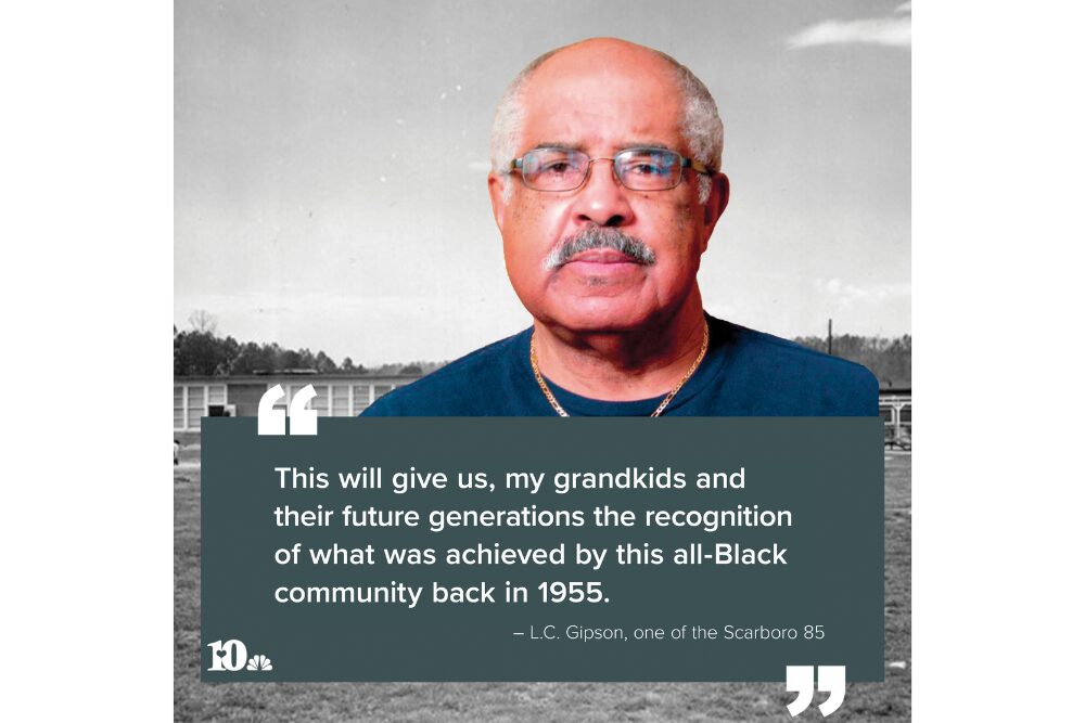 L.C. Gipson, one of the Scarboro 85. Courtesy of the Scarboro 85 Monument Foundation