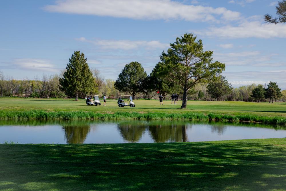 golfers on a course near Nampa, ID