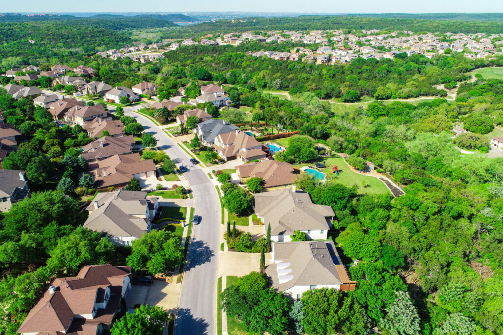 Cedar Park , Texas , USA aerial drone views , Homes , Houses , and Real Estate Suburb Neighborhoods