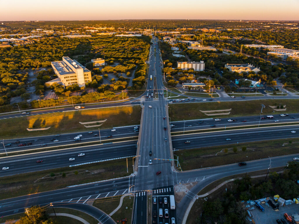 Transportation Highway Morning Sunrise Golden Hour Leander , Texas