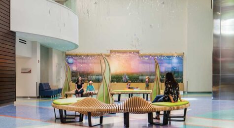 Interior view of Dayton Children's Hospital.