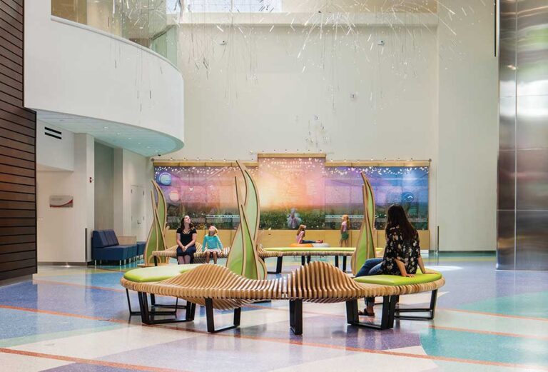 Interior view of Dayton Children's Hospital.