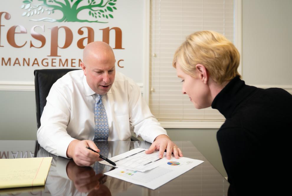 A Lifespan Wealth Management advisor with a client
